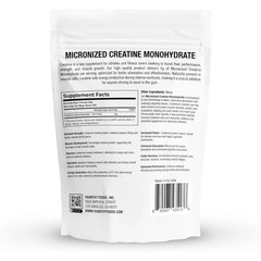 HEARTHY FOODS Creatine Monohydrate Micronized Powder 500G – 100 Servings, 5000mg