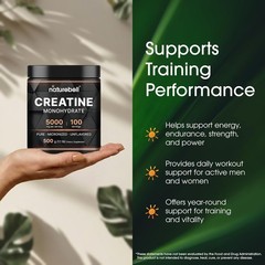 Creatine Monohydrate Powder – 500g Micronized Energy Support for Workout