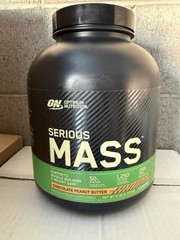 Optimum Nutrition Serious Mass Chocolate Peanut Butter 6lb Exp 1/27