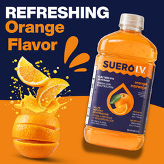 Suero I.V. Electrolyte Drink, Orange Flavor 33.8 fl oz – Hydrate