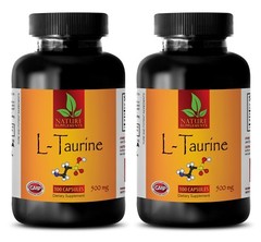 Bcaa Powder 1000 – L-TAURINE 500mg – Helps Your Body Recover -2 Bot 200 Capsules