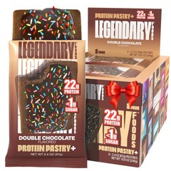 Legendary Foods Double Chocolate 22g Protein Pastry, Low Carb, 0g Sugar, Keto