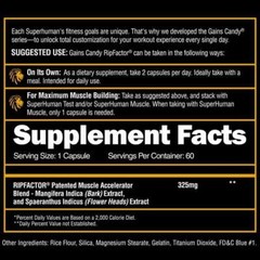 Alpha Lion Gains Candy RIP FACTOR for Muscle Strength & Size 60 Capsules New