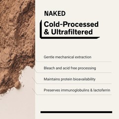 NAKED Whey Chocolate Protein Powder – Grass Fed Whey Protein – 24 Servings