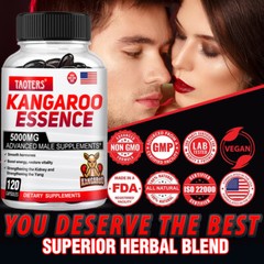 New Zealand Kangaroo Essence w/ Maca 120 Capsules Support Men’s Health – NEW