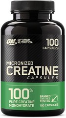 Pure Creatine Monohydrate Capsules by Optimum Nutrition – 100 Easy Swallow Pills
