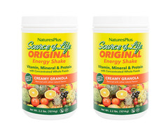 Nature’s Plus Source of Life Energy Shake Powder Creamy Granola 2.2 lbs (2 PACK)