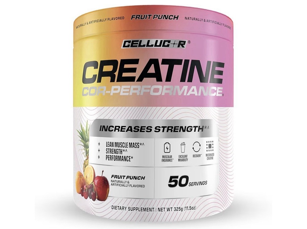 Cellucor Creatine Powder, Fruit Punch Flavor – Increases Strength, 5g, 50serving