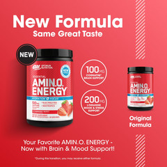 Optimum Nutrition Amino Energy Hydration + Focus Powder Strawberry Burst 9.5 oz