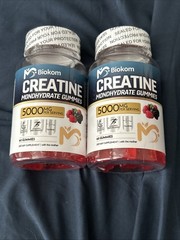 **INSANE DEAL** Creatine Monohydrate Gummies 5000mg 2 Pack 120pcs With BCAA