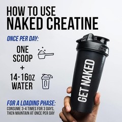 NAKED Pure Micronized Creatine Monohydrate – 200 Servings, 1,000g Bulk – NSF Cer