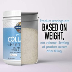 1/28 Garden of Life Grass Fed Collagen Peptides Powder Unflavored Collagen Powde