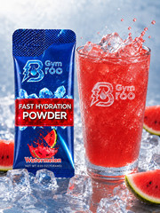 Gym Broo Fast Hydration Powder Watermelon Electrolyte Drink Mix 16 Sticks