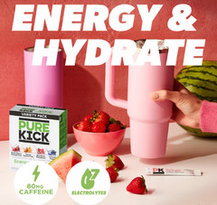 Pure Kick Energy & Hydration Electrolyte Powdered Drink Mix Variety pack, 30 Cou