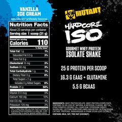 Mutant ISO Surge Whey Protein Powder – 1.6 lb – Vanilla Ice Cream