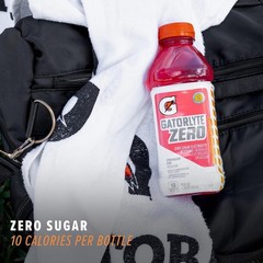 Gatorlyte Zero Electrolyte Beverage, Zero Sugar Hydration, 12 Pack 20oz Bottles