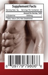 Nitric Oxide Booster – Pure Glutamine Powder 5000mg – Increased Muscle Mass 3B
