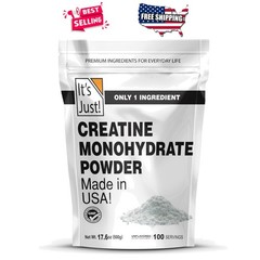 Creatine Monohydrate 100 Servings Unflavored Micronized Powder 5g Scoop Included