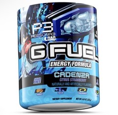 G Fuel Persona 3 Reload Cadenza Collector’s Box + Plastic Shaker Cup New