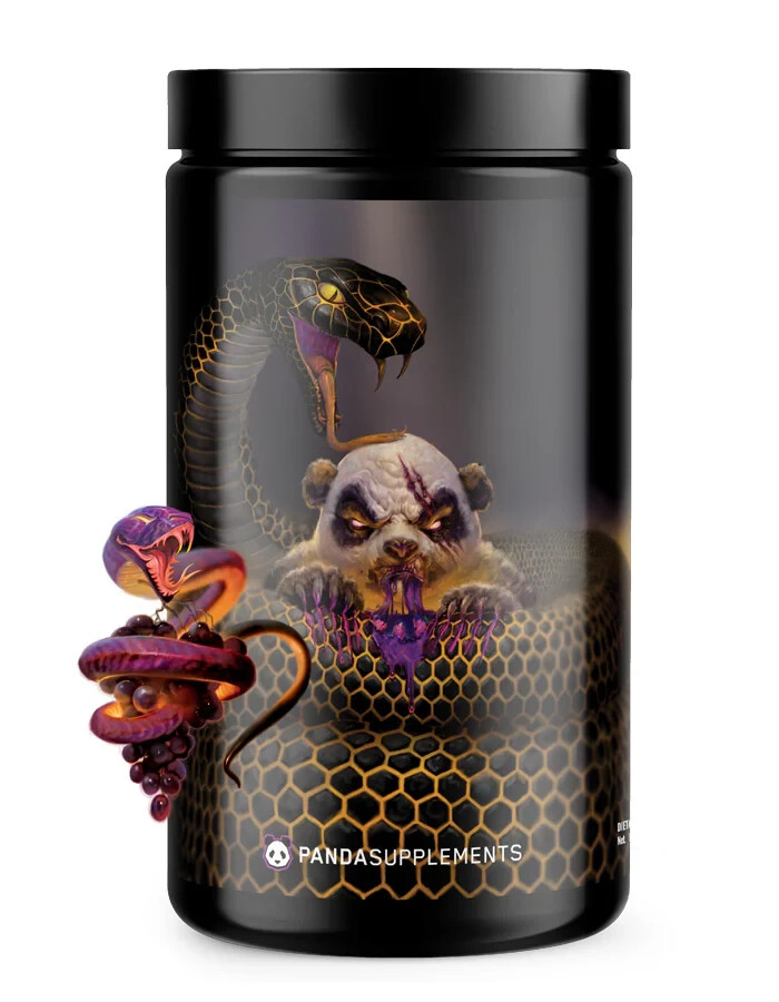 Panda Supps Pandamic Limited Edition Black Snake Grape Bubblegum 40 Scoops New