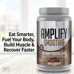 NDS Amplify Smoothie Protein -Added Greens Overall Health – Chocolate (30 Serve)