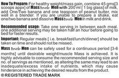 Develo Serious Muscle mass gainer protein original gym supplement for men- 500gm