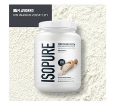 Isopure Zero Carb Whey Protein Isolate Powder, Unflavored, 16 oz (1 lb)