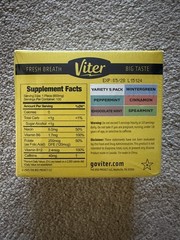 5 Variety Packs (20 in each pack) 40mg Caffeine Energy Mints