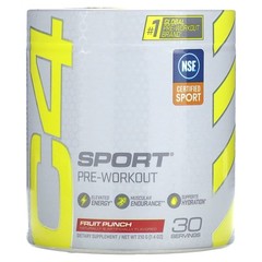 C4 Sport Pre-Workout, Blue Rasperry, Fruit Punch