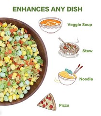 Dried Ramen Toppings, 220G/7.76OZ Dehydrated Vegetables, Natural Freeze Dried…