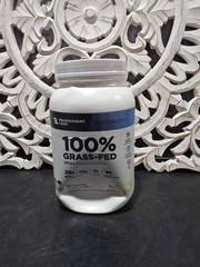 Transparent Labs 100% Grass Fed Whey Protein – French Vanilla Naturally Flavored