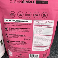 Clean Simple Eats Greens Rasp 🍋ade & 1st Phorm Strawberry Whey Protein Powder