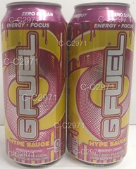 G FUEL HYPE Sauce Energy Drink Two 16 FL OZ Cans Zero Sugar – BRAND NEW UNOPENED