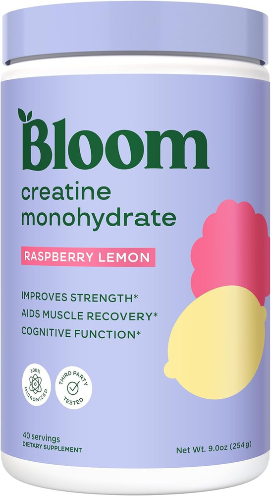 Bloom Nutrition Creatine Monohydrate Powder, 5G Micronized Creatine per Serving,