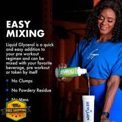 Evogen EVP AQ Liquid Glycerol Pre Workout Sour Apple 16 fl oz