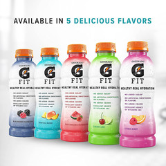 Gatorade Fit Electrolyte Beverage, Healthy Real Hydration, Tropical Mango, 16.9.