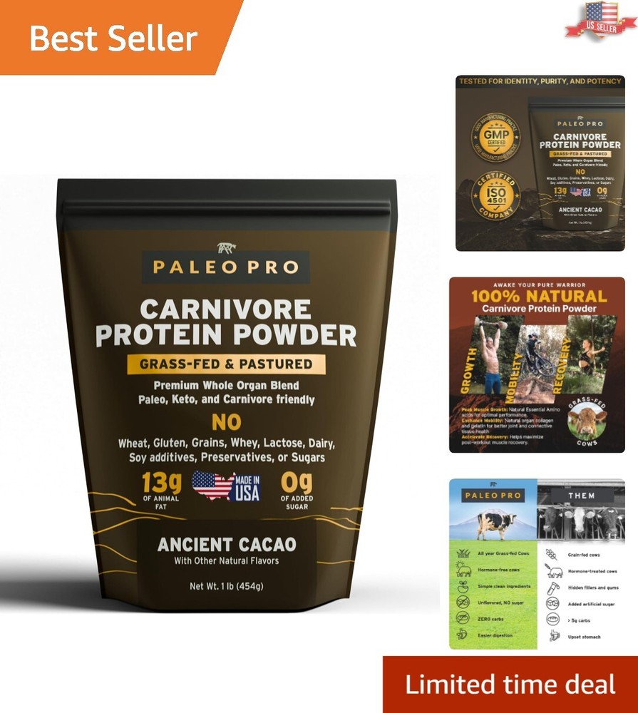 Carnivore Complete Keto Protein Powder – Ancient Cacao, Cage-Free & Grass-Fed