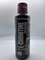 NutraBio L-Carnitine 3000mg Metabolic Ignition Peach Rings Liquid 16 fl oz