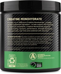 Optimum Nutrition Creatine Monohydrate Powder, Unflavored, 300g 60 Servings
