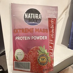 Natura Max Natural Protein Powder Strawberry Vanilla 500g Muscle Gain