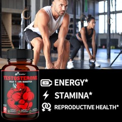 Panax Ginseng 120 Capsules Testostero Boost Muscle Health Improve Energy Stamina