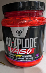 BSN NO-Xplode VASO Ultimate Pump Pre-Workout, Grape Fury 1.11 lb 24 Servings