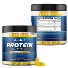 duwhot Whey Protein Gummies Sugar Free, Low Calorie 8g Protein Per Serving, E…