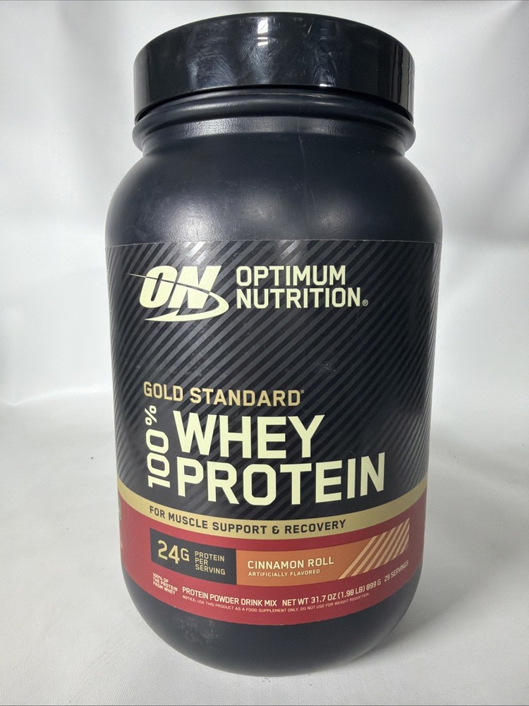 Gold Standard 100% Whey Protein Powder, Cinnamon Roll 29 Servings Exp:03/12/27