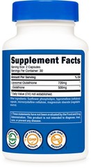 Nutricost Liposomal Glutathione Supplement 60 Capsules, 720 mg Per Serving