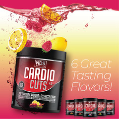 CARDIO CUTS 4.0 Pre-Cardio – Weight Loss Drink Mix – Razz Lemonade (40 Servings)
