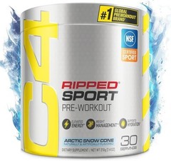2 Packs C4 Ripped Super Sport Pre Workout Powder Arctic Snow Cone BEST BY: 01/26