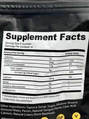 2 LOT of AfterBurn recovery Creatine Monohydrate Chews BCAAs,L-Glutamine Gummies