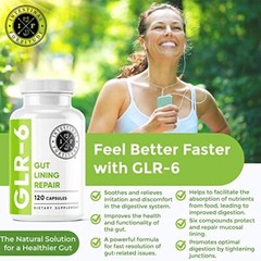 GLR-6 – Gut Lining Repair Supplement for Gut Health – Leaky Gut Repair with L…