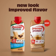 Premier Protein Nutritional Shake – Café Latte 30g Protein, 11 fl oz, 4 Ct